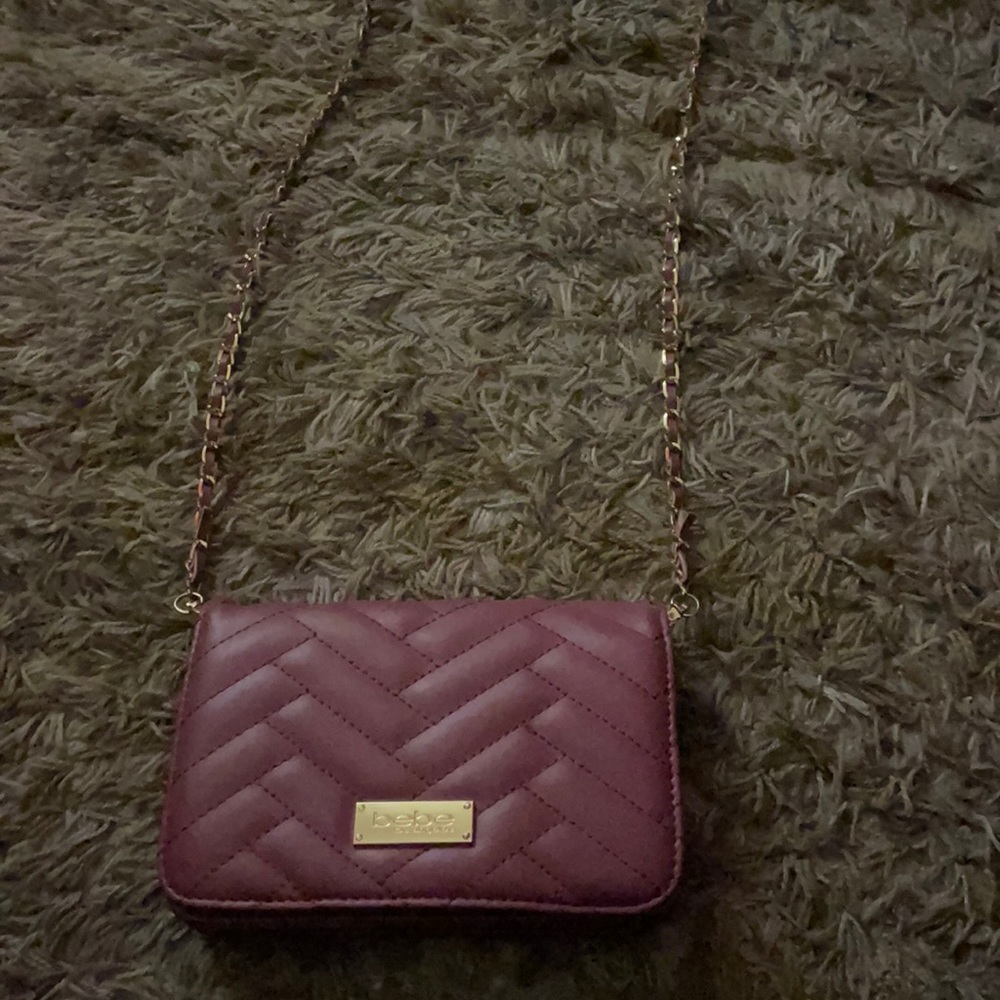 Bebe Purple crossbody purse